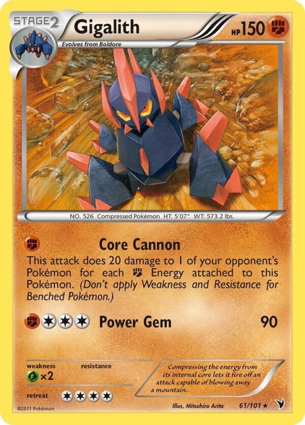 Gigalith 61/101 Reverse Holofoil Noble Victories