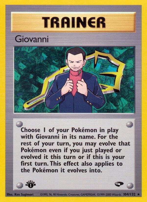 Giovanni (104) 104/132 1st Edition Gym Challenge