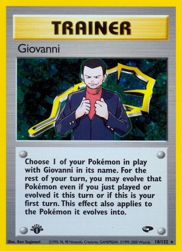 Giovanni (18) 018/132 1st Edition Holofoil Gym Challenge