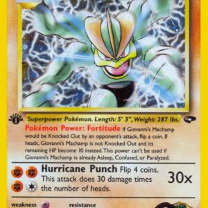 Giovanni’s Machamp 006/132 Unlimited Holofoil Gym Challenge