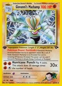 Giovanni's Machamp | 006/132 | 1st Edition Holofoil | Gym Challenge Giovanni's Machamp | 006/132 | 1st Edition Holofoil | Gym Challenge