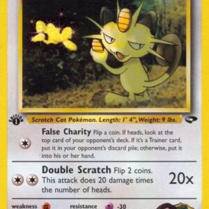 Giovanni’s Meowth (43) 043/132 1st Edition Gym Challenge