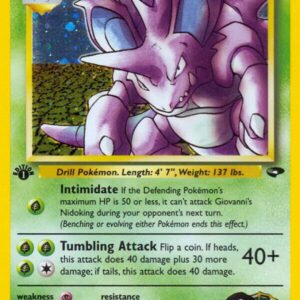 Giovanni’s Nidoking 007/132 1st Edition Holofoil Gym Challenge