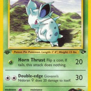 Giovanni’s Nidoran F 075/132 1st Edition Gym Challenge