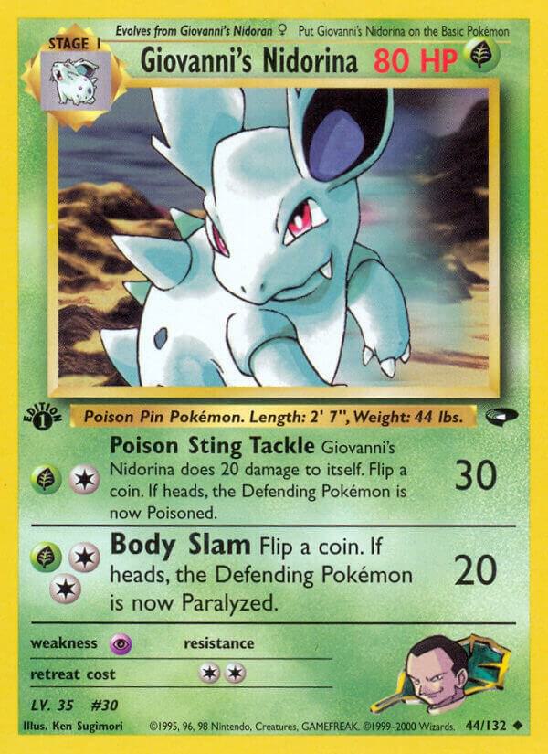 Giovanni’s Nidorina 044/132 Unlimited Gym Challenge