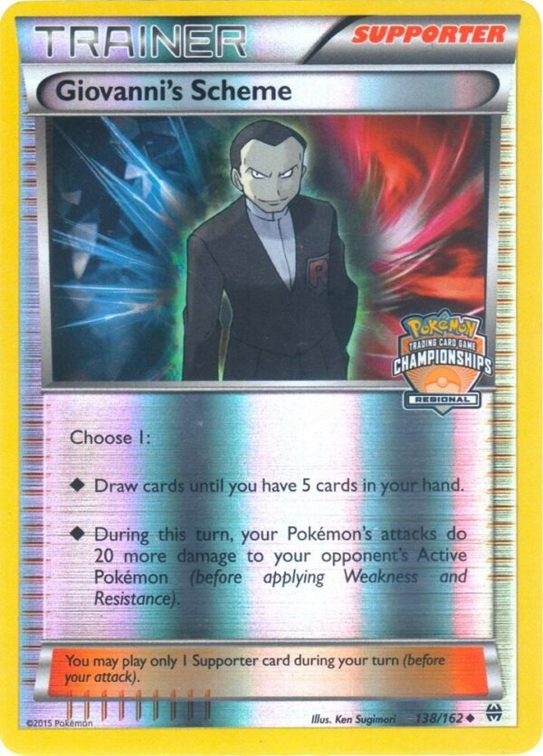Giovanni’s Scheme 138/162 (Regional Championships) Reverse Holofoil League & Championship Cards Giovanni’s Scheme 138/162 (Regional Championships) Reverse Holofoil League & Championship Cards