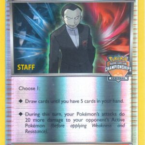 Giovanni’s Scheme 138/162 (Regional Championships) [Staff] 138/165 Reverse Holofoil League & Championship Cards