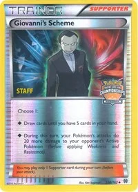 Giovanni's Scheme | 138/162 (Regional Championships) [Staff] | 138/165 | Reverse Holofoil | League & Championship Cards