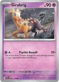 Girafarig | 066/162 | Reverse Holofoil | SV05: Temporal Forces Girafarig | 066/162 | Reverse Holofoil | SV05: Temporal Forces