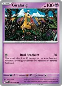 Girafarig | 083/167 | Reverse Holofoil | SV06: Twilight Masquerade
