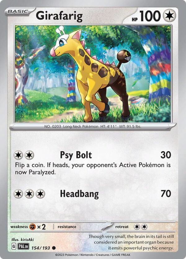 Girafarig 154/193 Normal SV02: Paldea Evolved