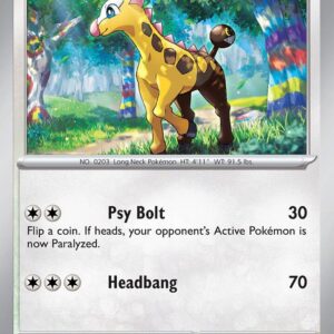 Girafarig 154/193 Reverse Holofoil SV02: Paldea Evolved Girafarig 154/193 Reverse Holofoil SV02: Paldea Evolved