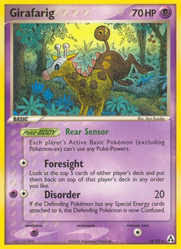 Girafarig 16/92 Reverse Holofoil Legend Maker Girafarig 16/92 Reverse Holofoil Legend Maker
