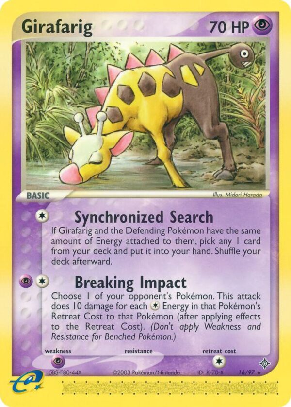 Girafarig 16/97 Normal Dragon