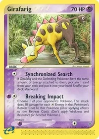 Girafarig | 16/97 | Reverse Holofoil | Dragon