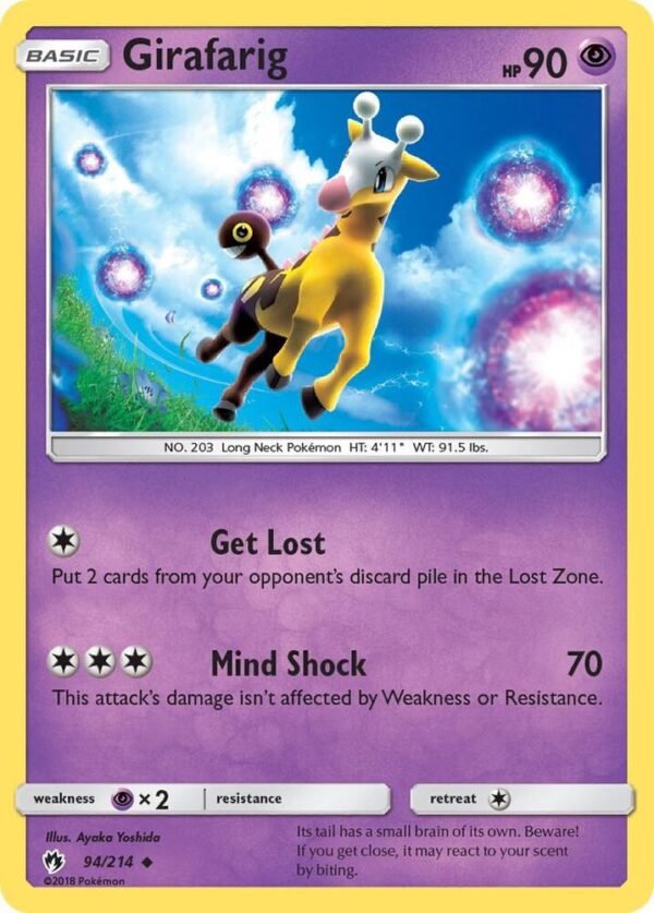 Girafarig 94/214 Reverse Holofoil SM – Lost Thunder