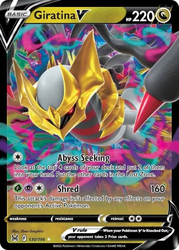 Giratina V 130/196 Holofoil SWSH11: Lost Origin