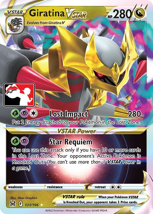 Giratina VSTAR 131/196 Holofoil Prize Pack Series Cards