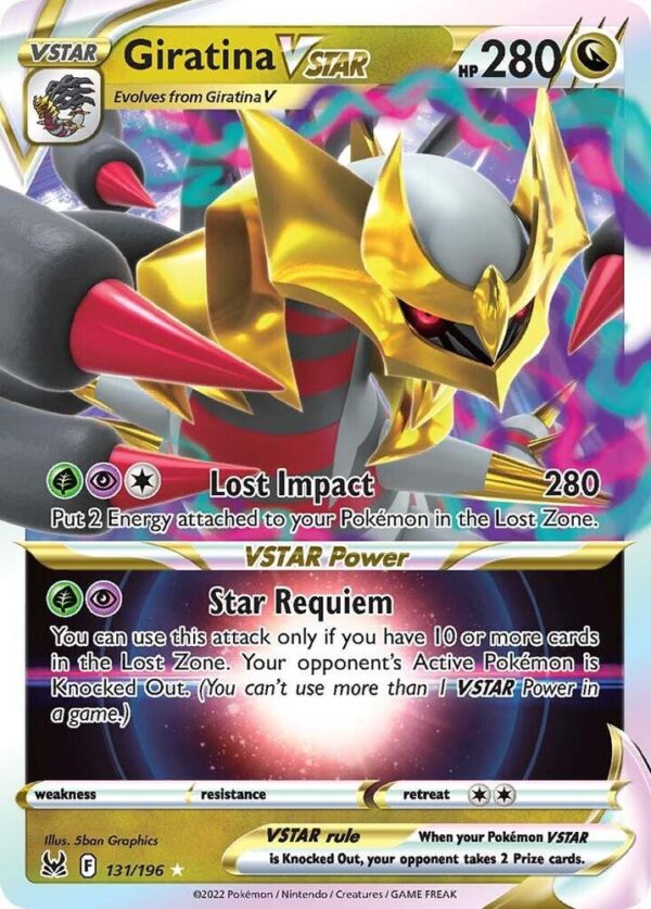 Giratina VSTAR 131/196 Holofoil SWSH11: Lost Origin