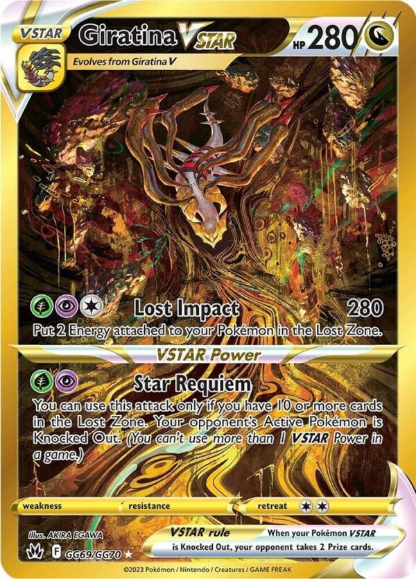 Giratina VSTAR (Secret) GG69/GG70 Holofoil Crown Zenith: Galarian Gallery