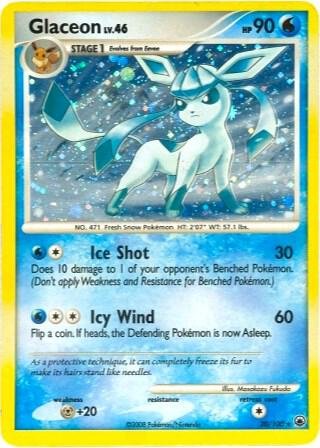 Glaceon 20/100 (DP Majestic Dawn) 020/100 Holofoil Deck Exclusives Glaceon 20/100 (DP Majestic Dawn) 020/100 Holofoil Deck Exclusives