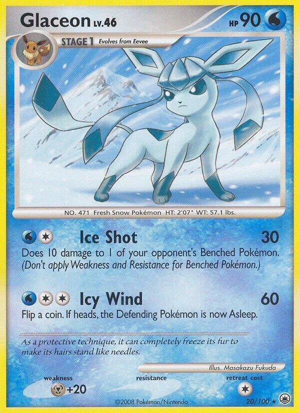 Glaceon (20) 20/100 Normal Majestic Dawn Glaceon (20) 20/100 Normal Majestic Dawn