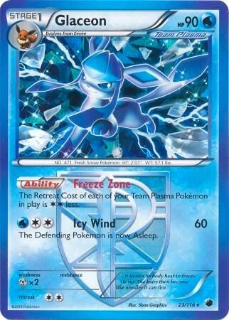 Glaceon 23/116 (BW Plasma Freeze) 023/116 Holofoil Deck Exclusives