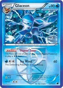 Glaceon | 23/116 (BW Plasma Freeze) | 023/116 | Holofoil | Deck Exclusives