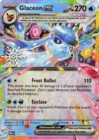 Glaceon ex | 026/131 (Holiday Calendar) | Holofoil | SV: Prismatic Evolutions