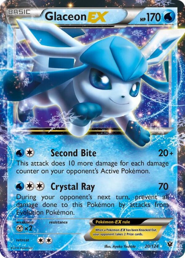 Glaceon EX 20/124 Holofoil XY – Fates Collide