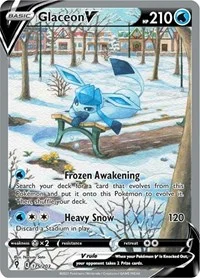 Glaceon V (Alternate Full Art) | 175/203 | Holofoil | SWSH07: Evolving Skies Glaceon V (Alternate Full Art) | 175/203 | Holofoil | SWSH07: Evolving Skies