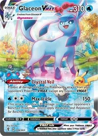 Glaceon VMAX (Alternate Art Secret) | 209/203 | Holofoil | SWSH07: Evolving Skies