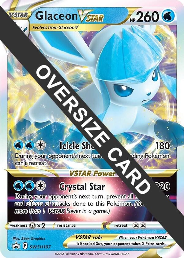 Glaceon VSTAR SWSH197 Holofoil Jumbo Cards