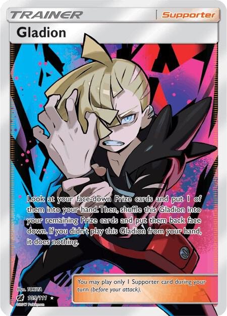 Gladion (Full Art) 109/111 Holofoil SM – Crimson Invasion Gladion (Full Art) 109/111 Holofoil SM – Crimson Invasion
