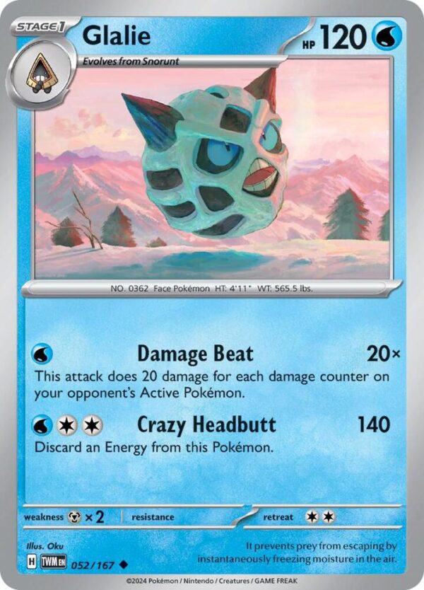 Glalie 052/167 Normal SV06: Twilight Masquerade