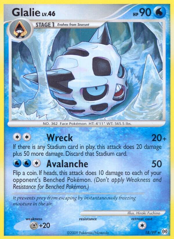 Glalie 18/99 Reverse Holofoil Arceus Glalie 18/99 Reverse Holofoil Arceus