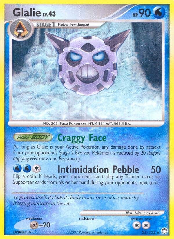 Glalie 25/123 Reverse Holofoil Mysterious Treasures Glalie 25/123 Reverse Holofoil Mysterious Treasures
