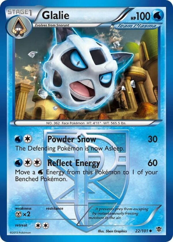 Glalie (Team Plasma) 22/101 Reverse Holofoil Plasma Blast