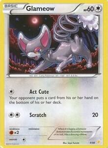 Glameow (1) 1/30 Normal XY Trainer Kit: Pikachu Libre & Suicune