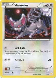 Glameow (1) 1/30 Normal XY Trainer Kit: Pikachu Libre & Suicune