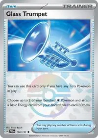Glass Trumpet (Poke Ball Pattern) | 110/131 | Holofoil | SV: Prismatic Evolutions Glass Trumpet (Poke Ball Pattern) | 110/131 | Holofoil | SV: Prismatic Evolutions