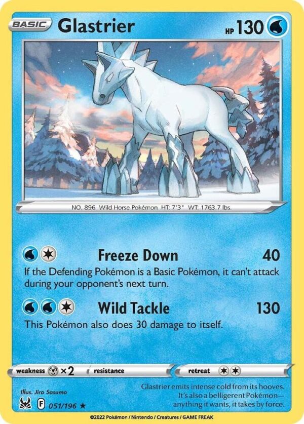 Glastrier 051/196 Holofoil SWSH11: Lost Origin