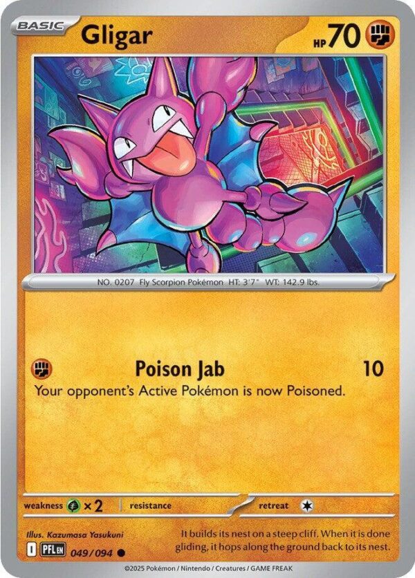 Gligar 049/094 Normal ME02: Phantasmal Flames Gligar 049/094 Normal ME02: Phantasmal Flames