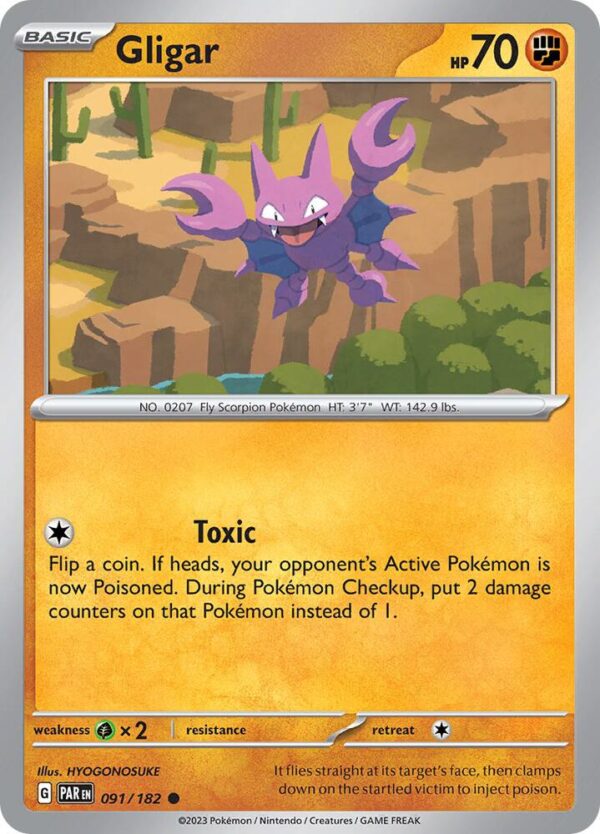 Gligar 091/182 Normal SV04: Paradox Rift Gligar 091/182 Normal SV04: Paradox Rift