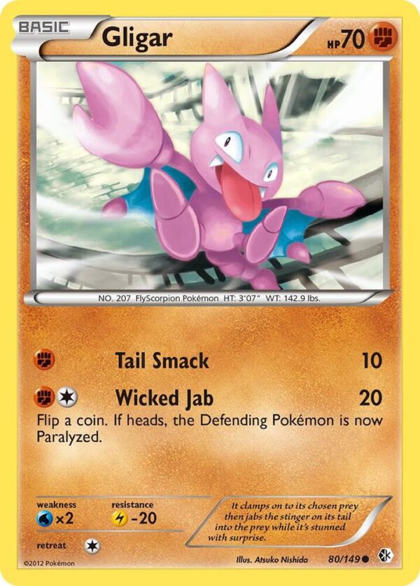 Gligar 80/149 Reverse Holofoil Boundaries Crossed