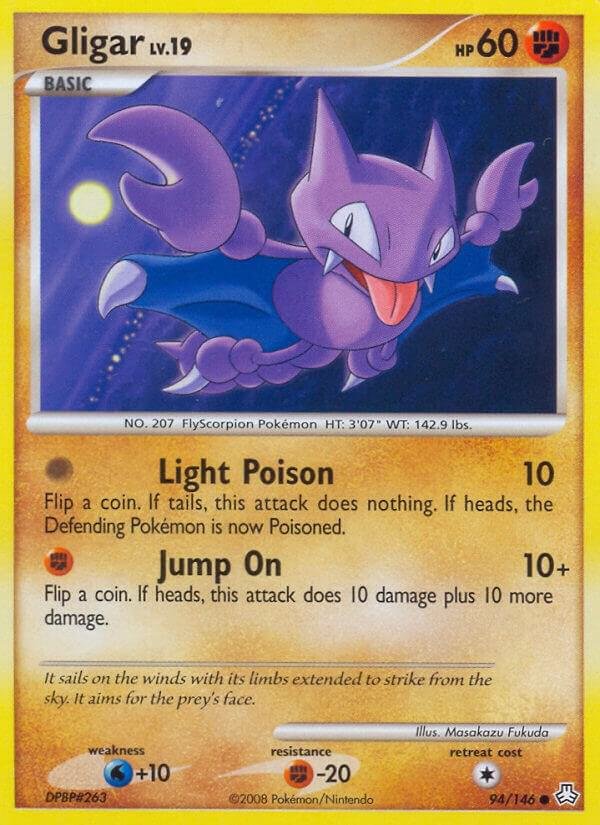 Gligar (94) 94/146 Normal Legends Awakened Gligar (94) 94/146 Normal Legends Awakened