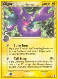 Gligar (Delta Species) | 16/101 | Reverse Holofoil | Dragon Frontiers