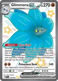 Glimmora ex | 218/091 | Holofoil | SV: Paldean Fates