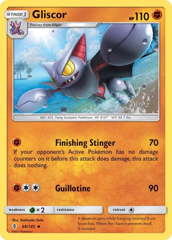 Gliscor 68/145 Reverse Holofoil SM – Guardians Rising