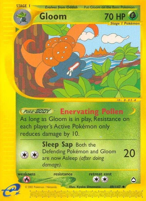 Gloom 049/147 Reverse Holofoil Aquapolis